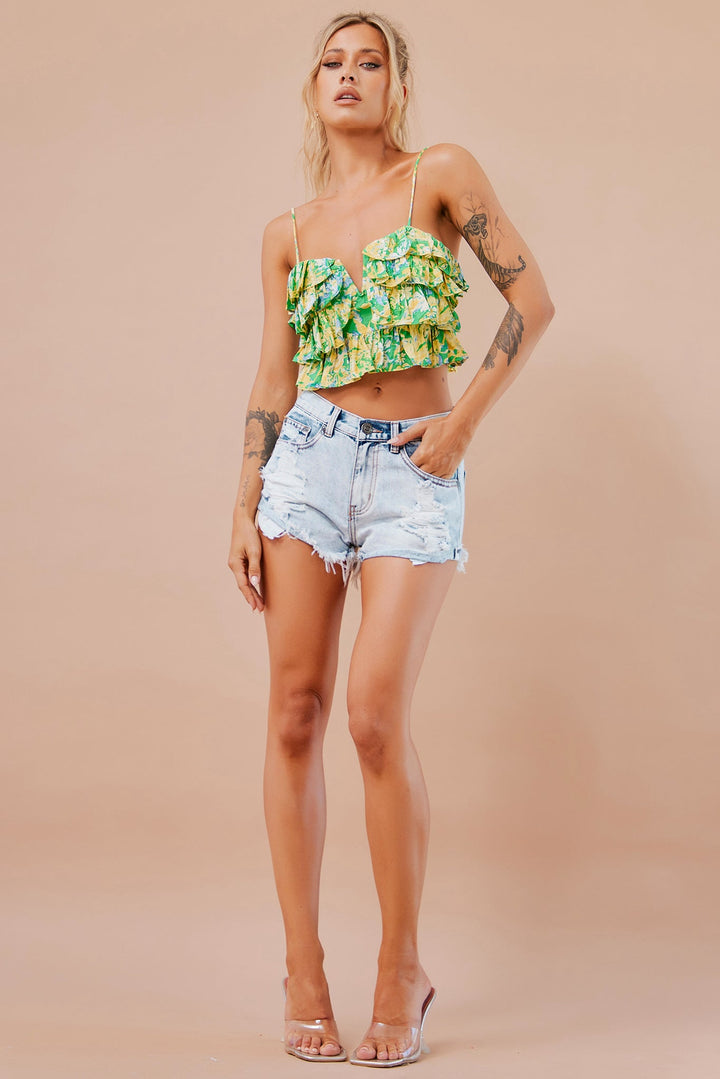 Beleza Crop Top - Emerald