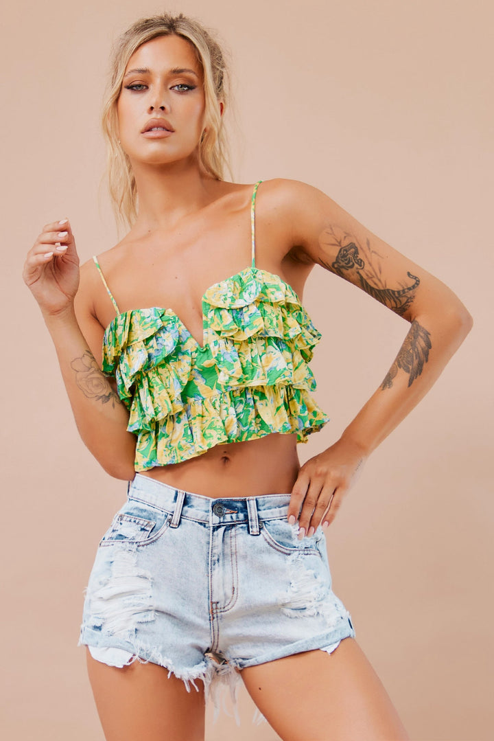 Beleza Crop Top - Emerald