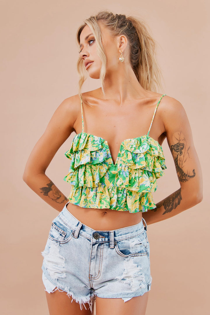 Beleza Crop Top - Emerald