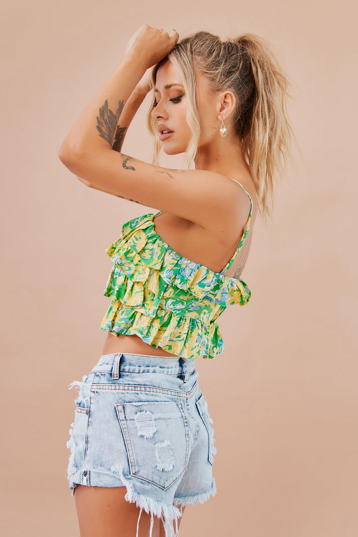 Beleza Crop Top - Emerald