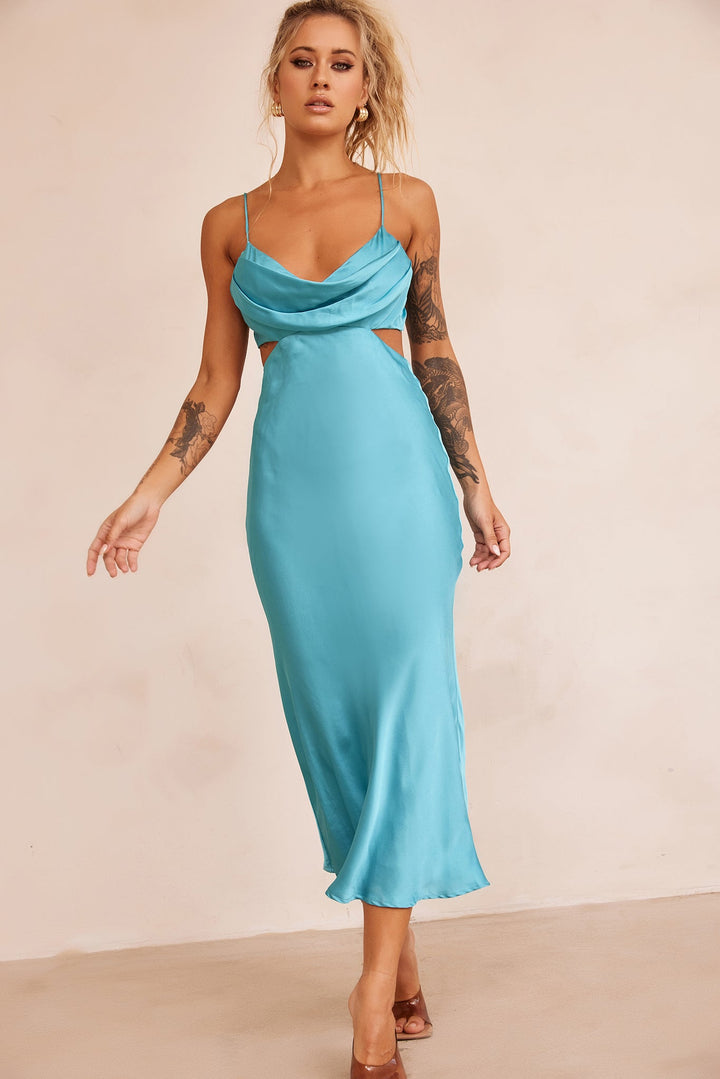 Delta Midi Dress - Aqua