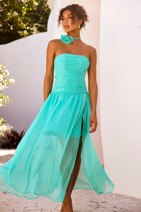 The Briana Maxi Dress - Sea Green