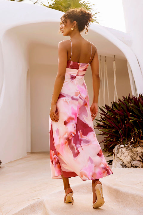 Celia Maxi Dress - Pink Multi