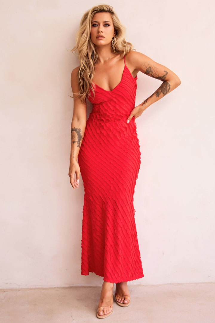 Thelma Maxi Dress - Red