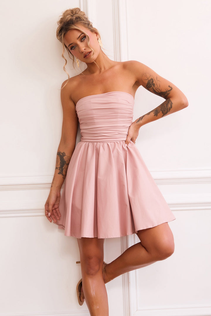 Sugar Crush Mini Dress - Blush