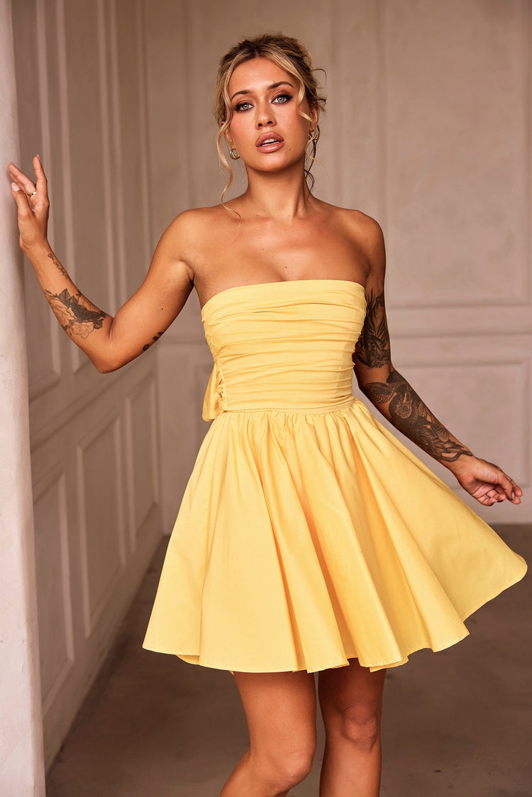 Sugar Crush Mini Dress - Yellow