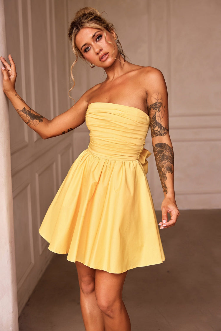 Sugar Crush Mini Dress - Yellow