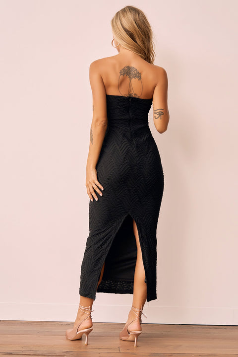 Eclipse Midi Dress - Black