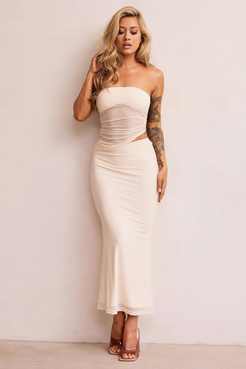 Later Feelings Maxi Dress - Cream