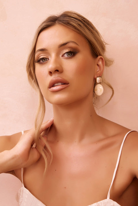 Chilled Cocktails Earrings - Beige