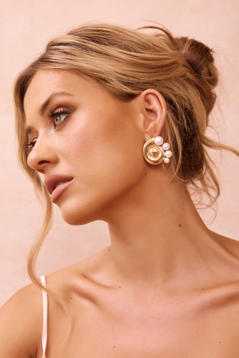 Lets Voyage Earrings - Gold