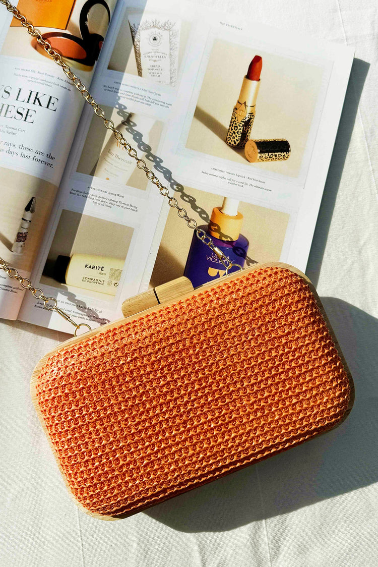 Amber Dusk Clutch Bag - Orange