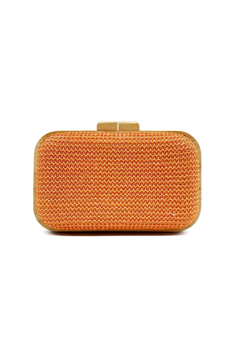 Amber Dusk Clutch Bag - Orange