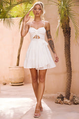 Twilight Mini Dress - White