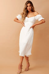 Swing Dancin' Midi Dress - Off White