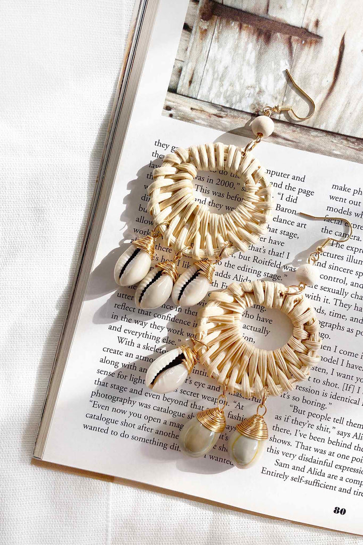 Ubud Dream Earrings - Beige