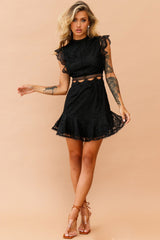 Worth The Chase Dress - Black