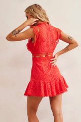 Worth The Chase Dress - Red