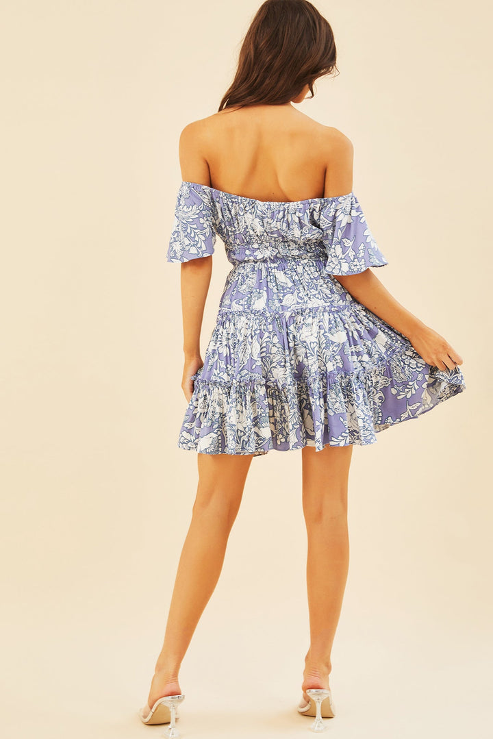 On Mine Mind Mini Dress - Blue