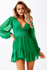 In Heaven Mini Dress - Emerald