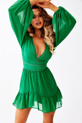 In Heaven Mini Dress - Emerald