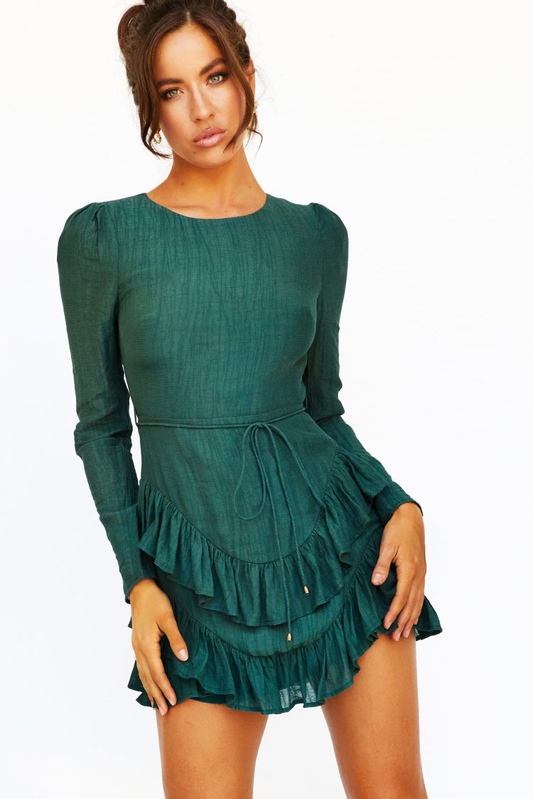 Skylar Mini Dress // Green | Sage and Paige.