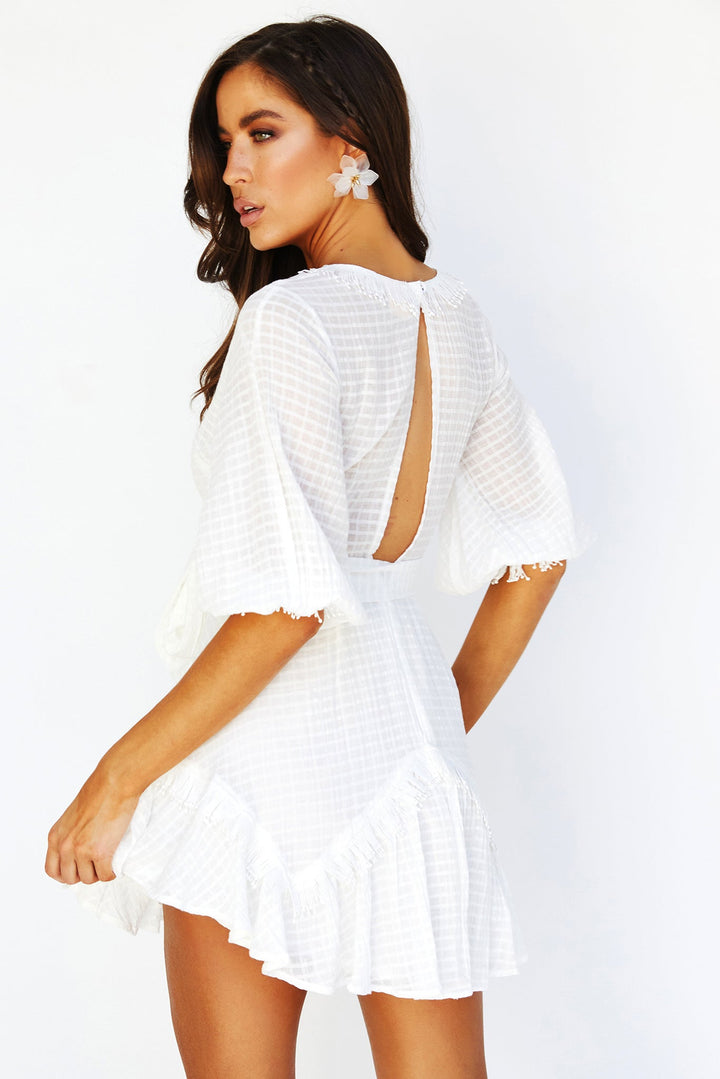 Isabelle Mini Dress // White | Sage and Paige.