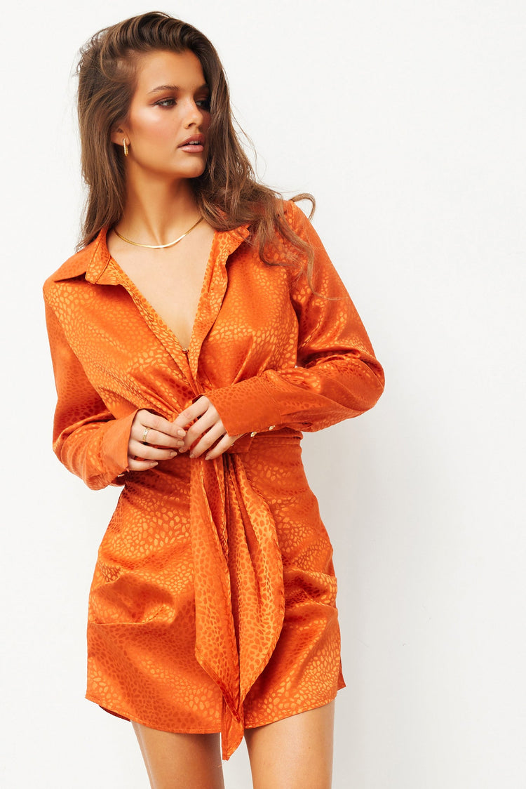 Grounding Mini Dress // Orange | Sage and Paige.