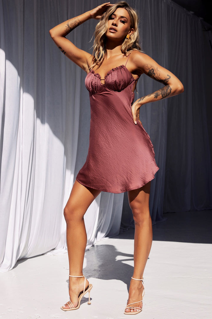 Big Mood Mini Dress - Antique Rose