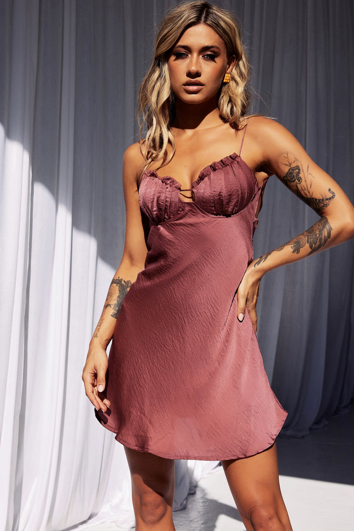 Big Mood Mini Dress - Antique Rose