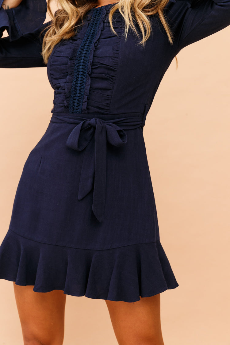 Saddle Up Dress - Navy | Sage and Paige AUS.