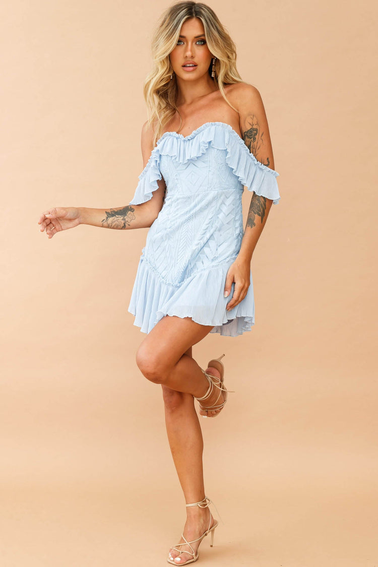 Venetian Summer Dress - Steel Blue | Sage and Paige AUS.