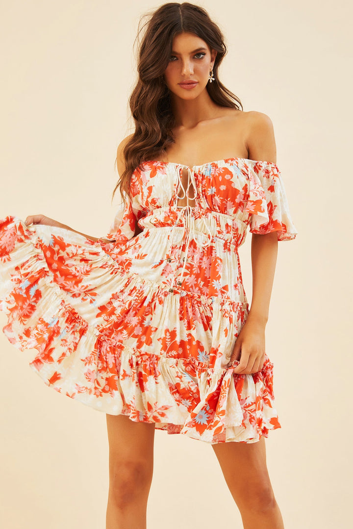 Runaway Baby Mini Dress - Orange