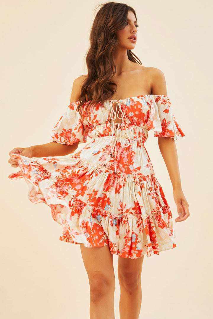 Runaway Baby Mini Dress - Orange