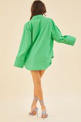 Without Warning Oversized Shirt - Green