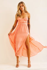 Ios Maxi Dress - Peach