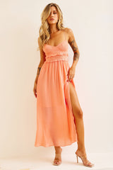 Ios Maxi Dress - Peach