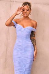 Izzy Midi Dress - Cornflower Blue