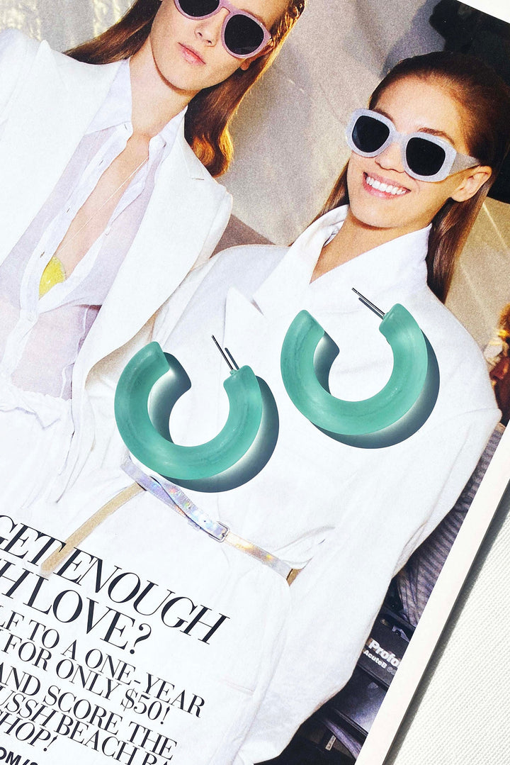 Canyon Moon Earrings - Green