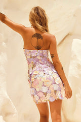 Opening Up Mini Dress - Lilac