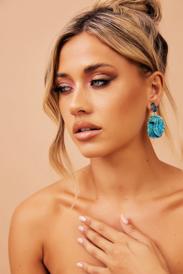 Mermaid Tears Earrings - Blue