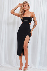 Maris Midi Dress - Black