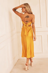 Delta Midi Dress - Mustard