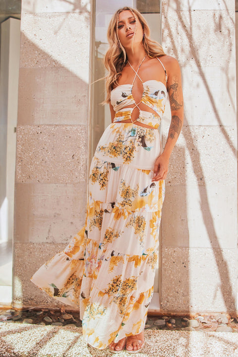 Like A Dream Maxi Dress - Beige