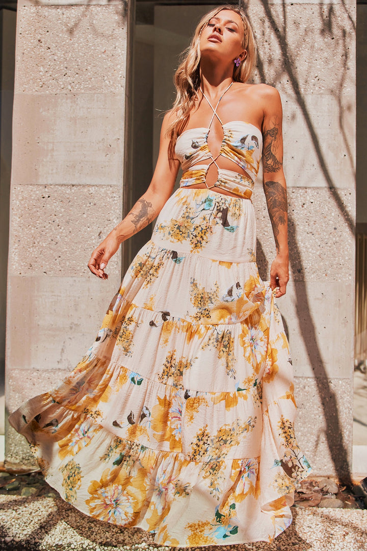 Like A Dream Maxi Dress - Beige