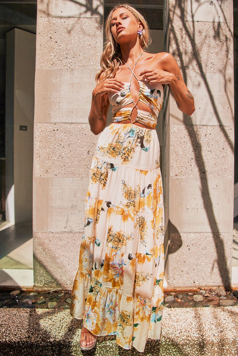 Like A Dream Maxi Dress - Beige