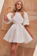 Mid Air Mini Dress - White