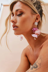 Glitz And Glam Earrings - Pink