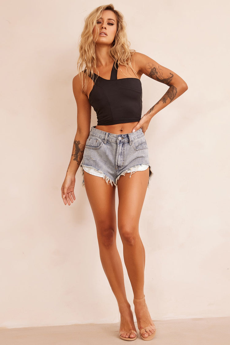 Free Tomorrow Denim Shorts - Washed Blue