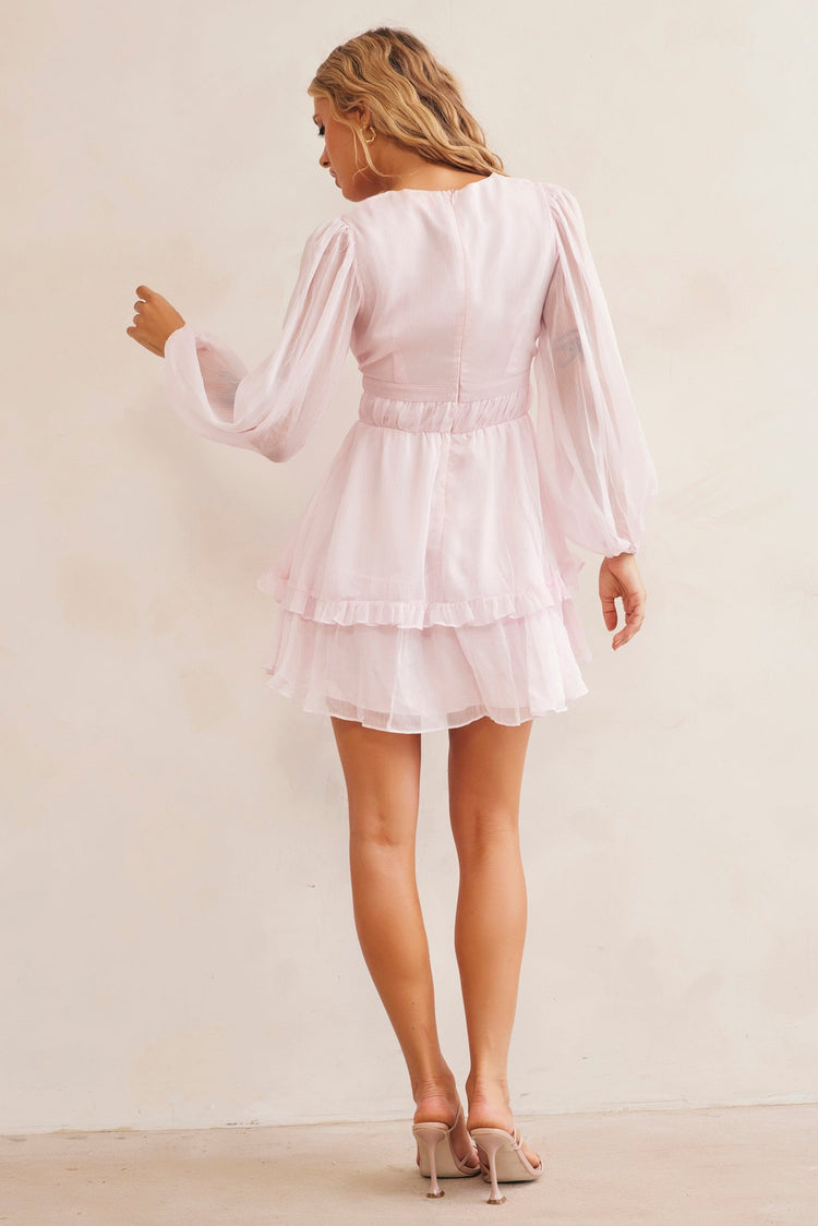 Evening Of Arts Mini Dress - Pink